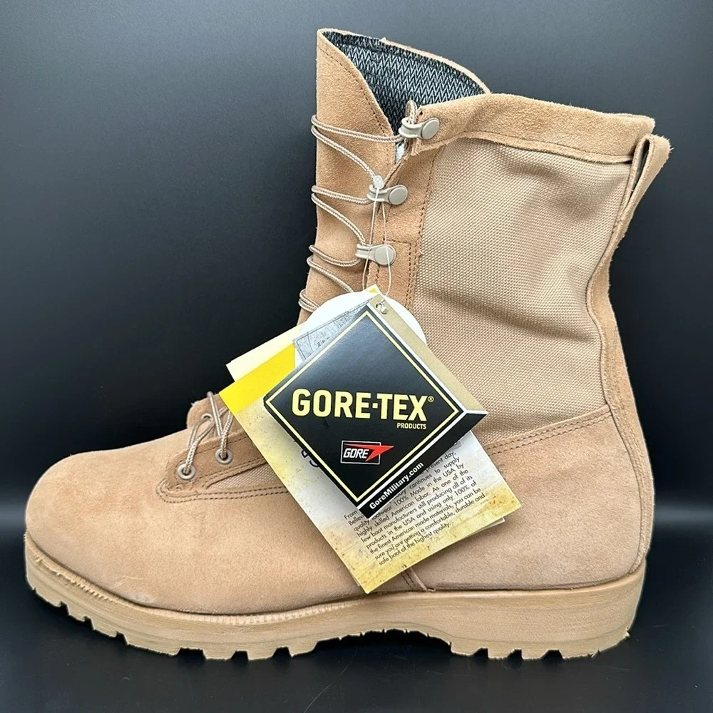 Belleville Army Combat Boots Temperate Weather Gore-Tex Tan‎ Men's Sz 16 XXW